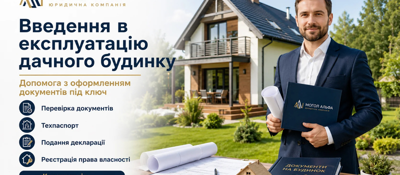 Как ввести в эксплуатацию дачный дом